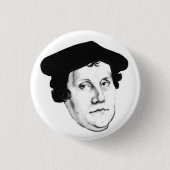 Lutherhoofd Ronde Button 3,2 Cm (Voorkant)