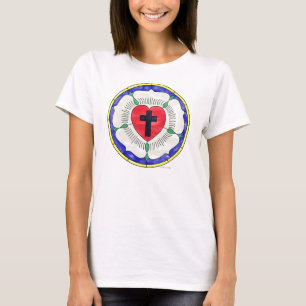 Lutherroos Gebrandschilderd Raam T-shirt