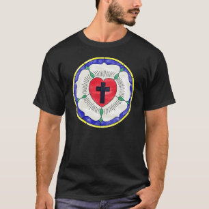 Lutherroos Gebrandschilderd Raam T-shirt