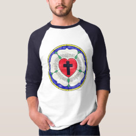 Lutherroos Gebrandschilderd Raam T-shirt