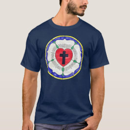 Lutherroos Gebrandschilderd Raam T-shirt
