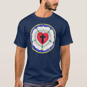 Lutherroos Gebrandschilderd Raam T-shirt