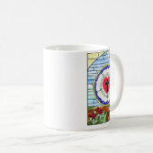 Lutherroos Gebrandschilderde Koffiemok (Voorkant rechts)