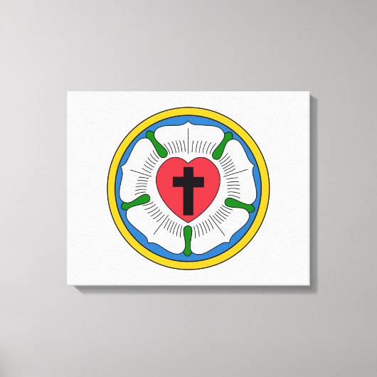 Lutherroos Luther Roos Lutheranisme Martin Luther Canvas Afdruk (Voorkant)