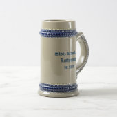 Lutherroos met reliëflook bierpul (Voorkant rechts)
