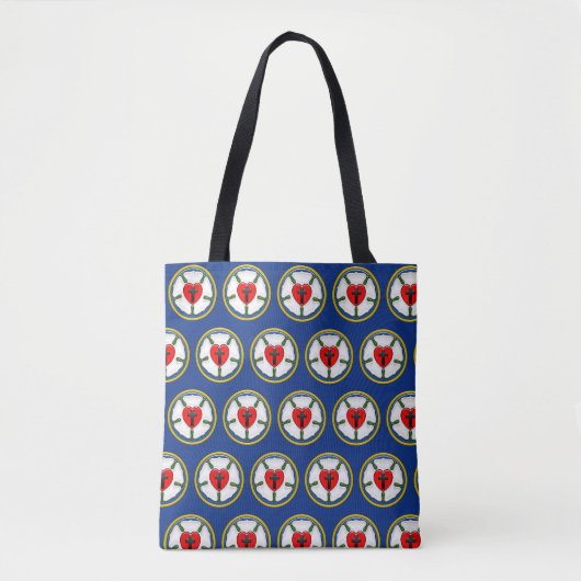 Lutherroos met reliëflook tote bag (Voorkant)