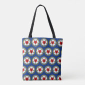 Lutherroos met reliëflook tote bag (Achterkant)