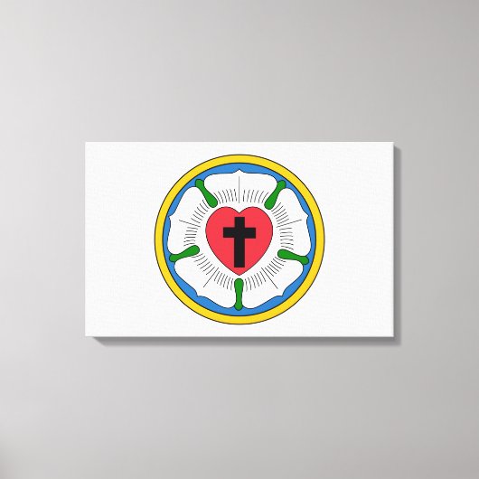 Lutherrose Luther Roos Lutheranisme Martin Luther Canvas Afdruk (Voorkant)