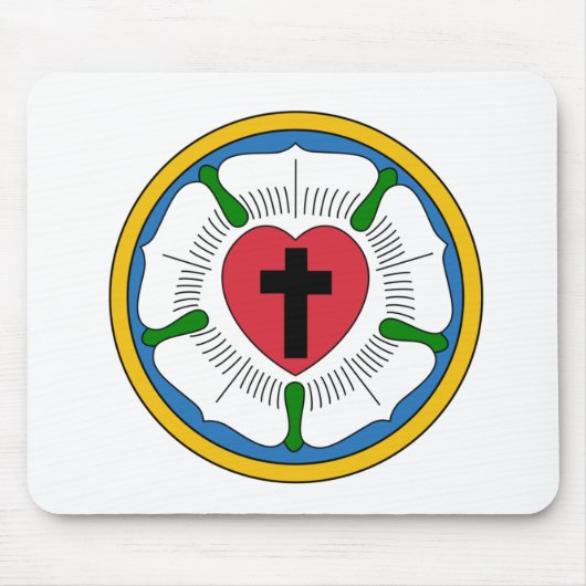 Lutherrose Luther Roos Lutheranisme Martin Luther Muismat (Voorkant)
