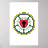 Lutherrose Luther Roos Lutheranisme Martin Luther Poster (Voorkant)