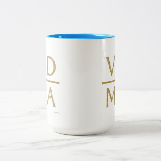 Luthers Reformatiekruis Tweekleurige Koffiemok (Center)