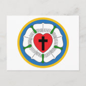Luthers Roos Briefkaart (Voorkant)