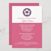 Luther's Roos Heilige Kruisaanroep Roze Kaart (Voorkant / Achterkant)