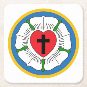 Luthers Roos Kartonnen Onderzetters