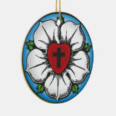 Luther's Roos Keramisch Ornament (Rechts)