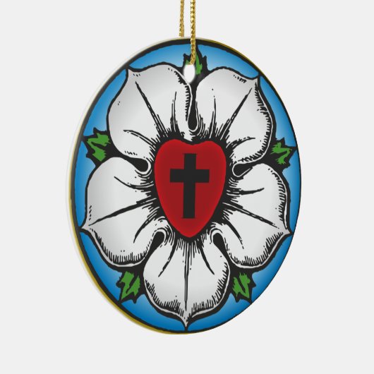 Luther's Roos Keramisch Ornament (Rechts)