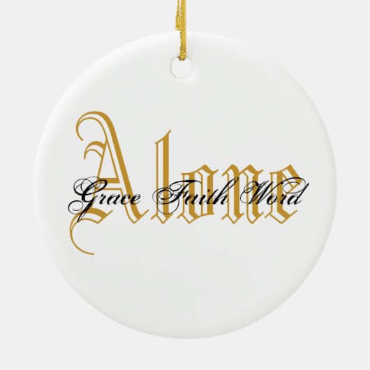 Luther's Roos Keramisch Ornament (Achterkant)