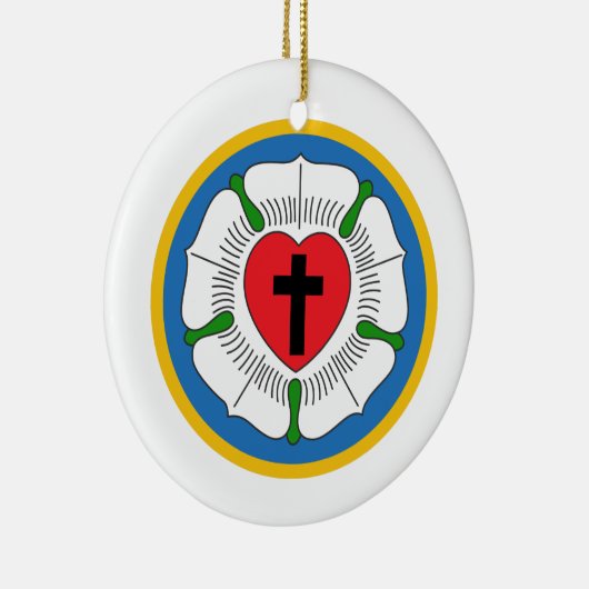 Luthers Roos Keramisch Ornament (Rechts)