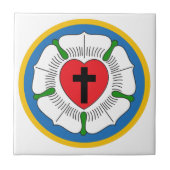 Luthers Roos Tegeltje (Voorkant)