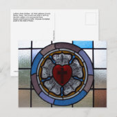 Luther's Roos Window Post Card - St. Paul Lutheran Briefkaart (Voorkant / Achterkant)
