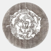 Luther's Seal Ronde Sticker (Voorkant)