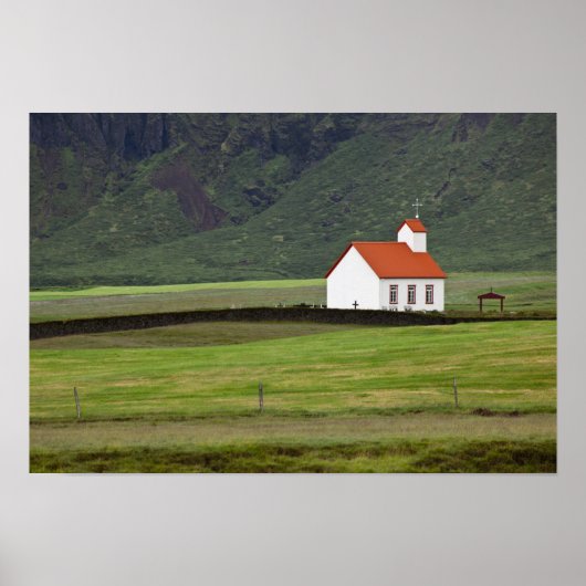 Lutherse Kerk, IJsland Poster (Voorkant)