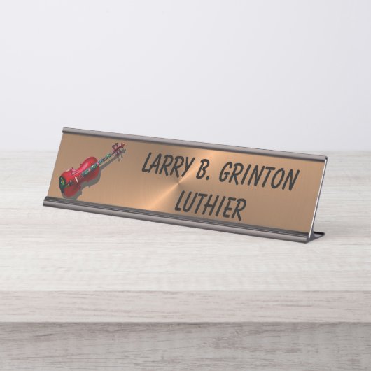 LUTHIER BUREAU NAAMBORDJE (Voorkant)