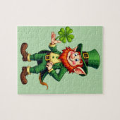 lutin en klaver met 4 vellen legpuzzel (Horizontaal)