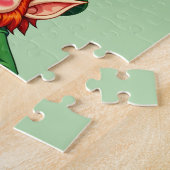 lutin en klaver met 4 vellen legpuzzel (Zijkant)