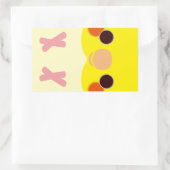 Lutino Cockatiel Rechthoekige Sticker (Tas)