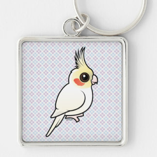 Lutino Cockatiel Sleutelhanger