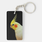Lutino Cockatiel Sleutelhanger (achterkant)