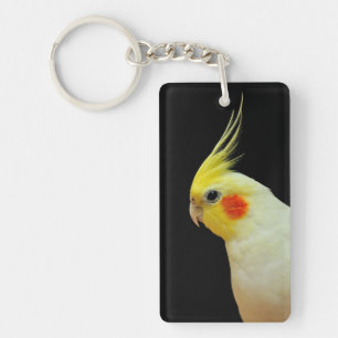 Lutino Cockatiel Sleutelhanger