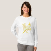 Lutino Cockatiel T-shirt (Voorkant volledig)