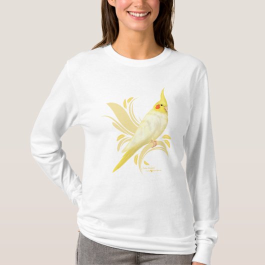 Lutino Cockatiel T-shirt (Voorkant)