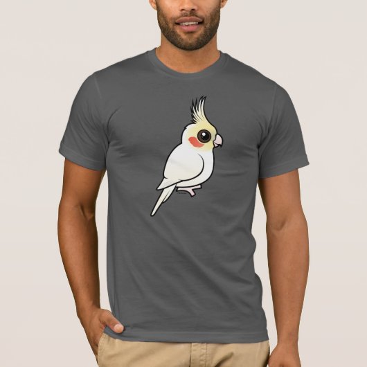Lutino Cockatiel T-shirt (Voorkant)