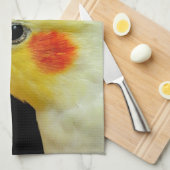 Lutino Cockatiel Theedoek (Quarter Fold)