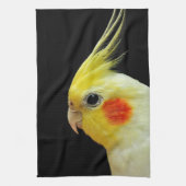 Lutino Cockatiel Theedoek (Verticaal)