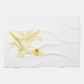 Lutino Cockatiel Theedoek (Horizontaal)