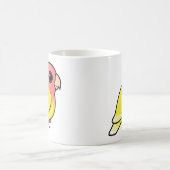 Lutino met zijdebaars Lovebird Magische Mok (Center)