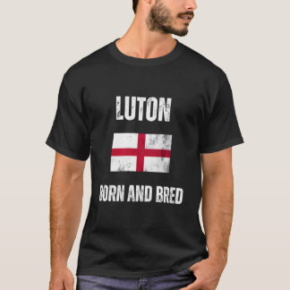 Luton Geboren en gefokt Engeland vlag T-shirt