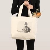 Lutra lutra grote tote bag (Voorkant (product))