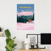 Lutsen Mountains Skigebied Reisposter Poster (Thuiskantoor)