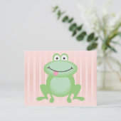Luttle Green Frog Briefkaart (Staand voorkant)
