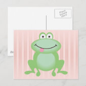 Luttle Green Frog Briefkaart (Voorkant / Achterkant)