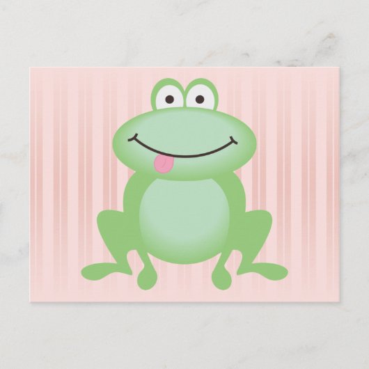 Luttle Green Frog Briefkaart (Voorkant)