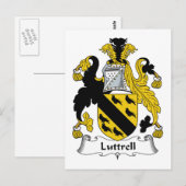 Luttrell Family Crest Briefkaart (Voorkant / Achterkant)
