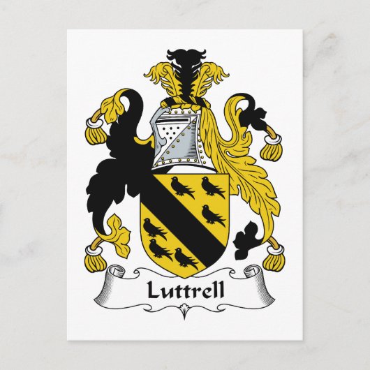 Luttrell Family Crest Briefkaart (Voorkant)