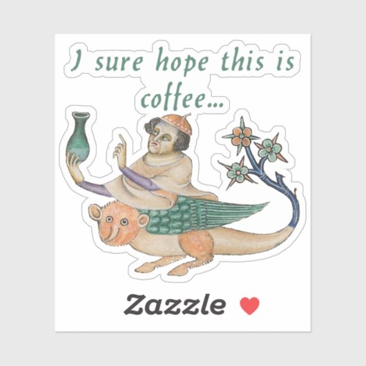 Luttrell Psalter "Coffee" Vinyl Stickers (Vel)