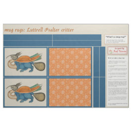 Luttrell Psalter Critter DIY Mok Tapijten Stof